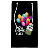 ハーブーおもしろいブの飛行方法Dark BG スモールペーパーバッグ (正面)