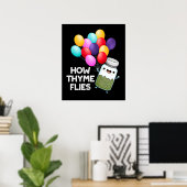 ハーブーおもしろいブの飛行方法Dark BG ポスター (ホームオフィス)