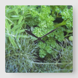 ハーブ時計 スクエア壁時計