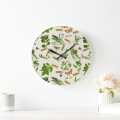 ハーブ時計 ラージ壁時計 (ホーム)