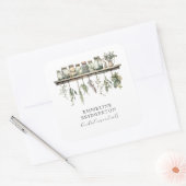 ハーブ療法士の植物薬局製品 スクエアシール (封筒)