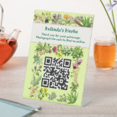 ハーブ立ち保TouchQRコードテーブルサイン 台座サイン (インサイチュ)