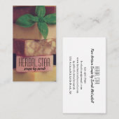 ハーブ素晴らし職人せっけんメーカー 名刺 (正面/裏面)