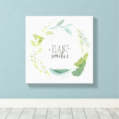 ハーブ素晴らしII |植物スマイル キャンバスプリント (インサイチュ (ウッドフロア))