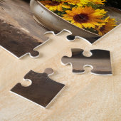 ハーブ素朴と花を持つ薬用の静物詩 ジグソーパズル (側面)