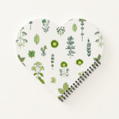 ハーブ素朴グリーン ノートブック (裏面)