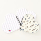 ハーブ素朴ブルーブラウン ノートブック (内部)