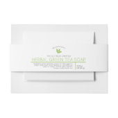 ハーブ緑茶せっけん美しい製品ラベル 招待状ベリーバンド (正面例)