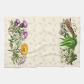 ハーブ縁どとトンボ キッチンタオル (横)