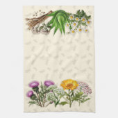 ハーブ縁どとトンボ キッチンタオル (縦)