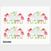 ハーブ茶ブレンド薬草ファーム製品ラベル 長方形シール (シート)