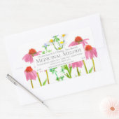 ハーブ茶ブレンド薬草ファーム製品ラベル 長方形シール (封筒)