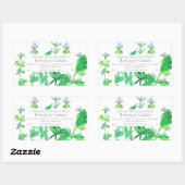 ハーブ製品ラベル料理料理ブレンド 長方形シール (シート)