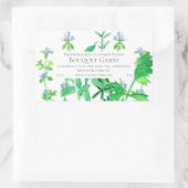 ハーブ製品ラベル料理料理ブレンド 長方形シール (バッグ)