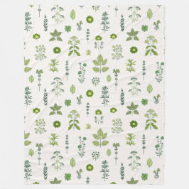 ハーブ調和 フリースブランケット