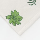 ハーブ調和 フリースブランケット (角)