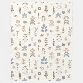 ハーブ調和 フリースブランケット