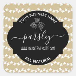 ハーブ&スパイスジャー製品ラベル スクエアシール