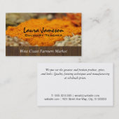 ハーブ&スパイス農家市場 名刺 (正面/裏面)