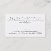 ハーブ&スパイス農家市場 名刺 (裏面)