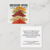 ハーブ&スパイス スクエア名刺 (正面/裏面)