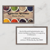 ハーブ&スパイス | フレーム入りにしましょう 名刺 (正面/裏面)