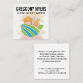 ハーブ&スパイス |農家アイコン スクエア名刺 (正面/裏面)