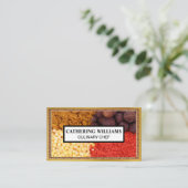 ハーブ&スパイス | 金ゴールド枠 名刺 (スタンド正面)