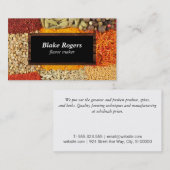 ハーブ&スパイス | 黒/木枠 名刺 (正面/裏面)