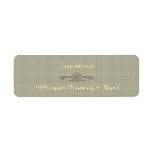 ハーブ&スパイス/ Uピックカラー成分ラベル ラベル (正面)