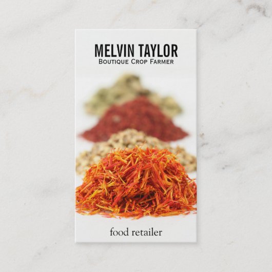 ハーブ&スパイスII 名刺 (正面)