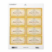 ハーブ&スパイスUピックカラー製品（日付あり） ラベル (フルシート)