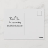 ハーブ チャモミール サポートしてくれてありがとう ポストカード (裏面)