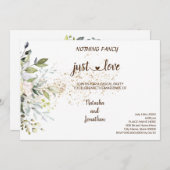 ハーブ ナチュラルな愛だけの小さな結婚式 招待状 (正面/裏面)