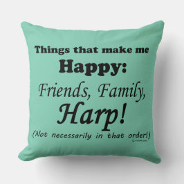 ハープで幸せになる クッション