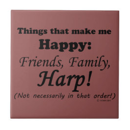 ハープで幸せになる タイル