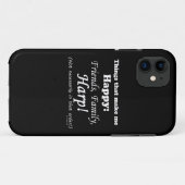 ハープで幸せになる Case-Mate iPhoneケース (裏面(横))