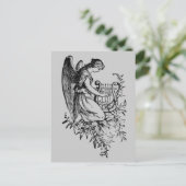 ハープとフローラの天使 ポストカード (スタンド正面)