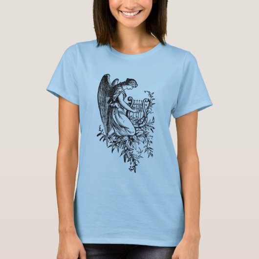 ハープとフローラの天使 Tシャツ (正面)