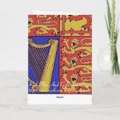 ハープとライオンを持つ紋章 カード (裏面)