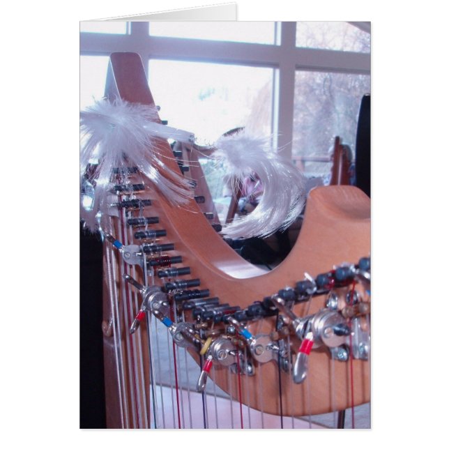 ハープのおもしろいカード (正面)