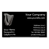 ハープのアイコンの名刺マグネット マグネット名刺 (正面)