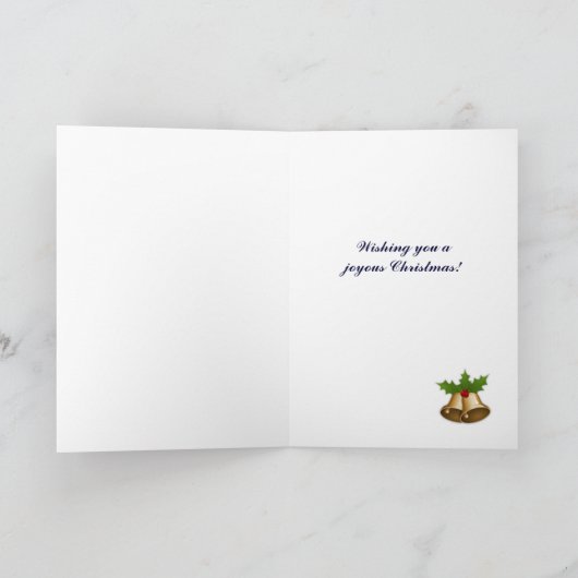 ハープのヴィンテージのイメージ・カードとのクリスマスの天使 シーズンカード (内部)