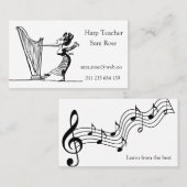ハープの先生 名刺 (正面/裏面)