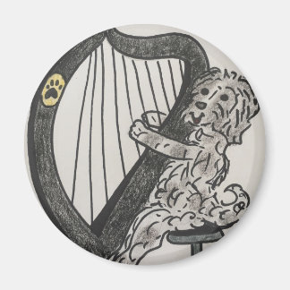 ハープの子犬 マグネット