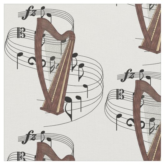 ハープの生地 ファブリック (クローズアップ)