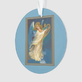 ハープの音楽を遊ぶ天使 オーナメント (正面)