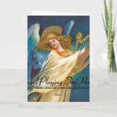 ハープの音楽を遊ぶ天使 カード (裏面)