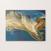 ハープの音楽を遊ぶ天使 ジグソーパズル (横)