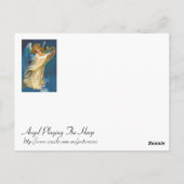 ハープの音楽を遊ぶ天使 ポストカード (裏面)